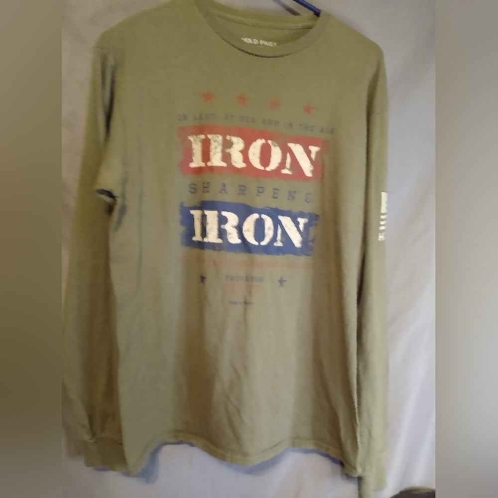 Hold fast Olive Green Men's Shirt